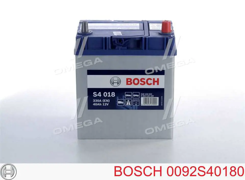 Аккумулятор Bosch S4 Silver 40 А/ч 12 В B00 0092S40180