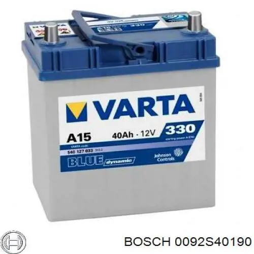 Batería de arranque 0092S40190 Bosch