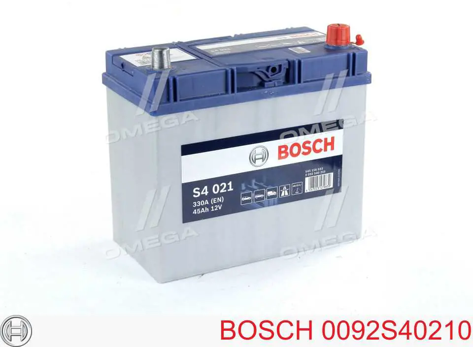 Аккумулятор Bosch S4 Silver 45 А/ч 12 В B00 0092S40210