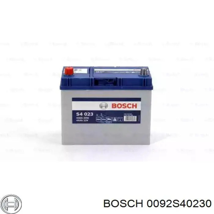 Аккумулятор Bosch S4 Silver 45 А/ч 12 В B00 0092S40230