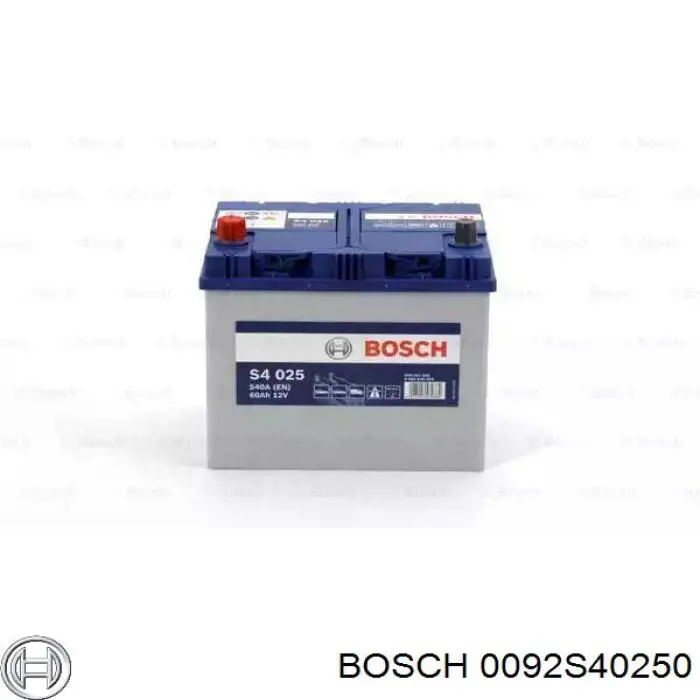 Аккумулятор Bosch S4 Silver 60 А/ч 12 В B00 0092S40250