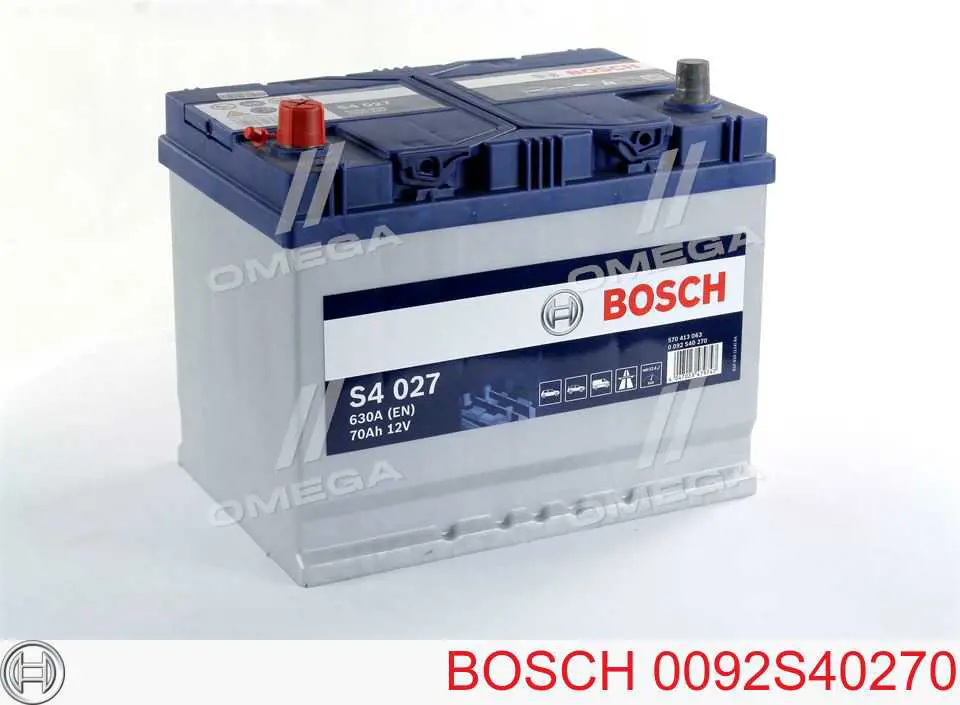 Аккумулятор Bosch S4 Silver 70 А/ч 12 В B01 0092S40270