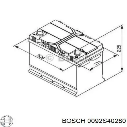 Аккумуляторная батарея (АКБ) BOSCH 0092S40280