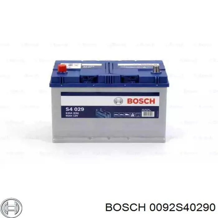 Аккумулятор Bosch S4 Silver 95 А/ч 12 В B01 0092S40290