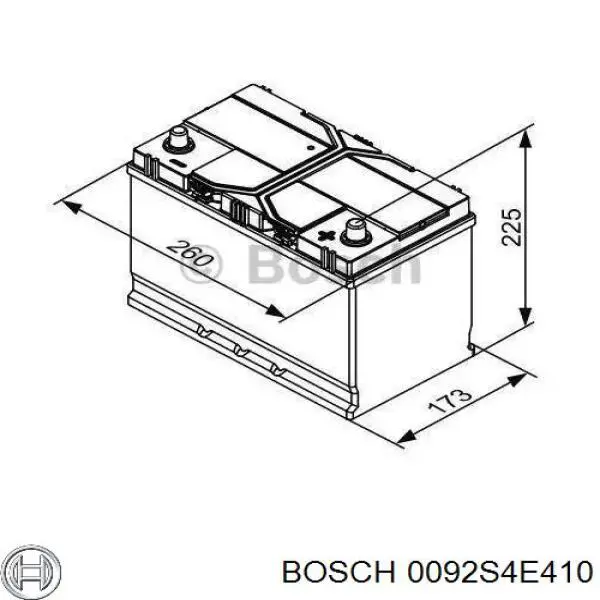 0092S4E410 Bosch bateria recarregável (pilha)