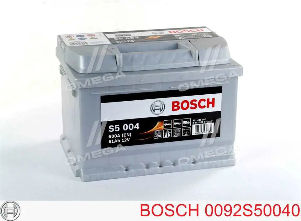 Аккумулятор Bosch S5 Silver Plus 61 А/ч 12 В B13 0092S50040