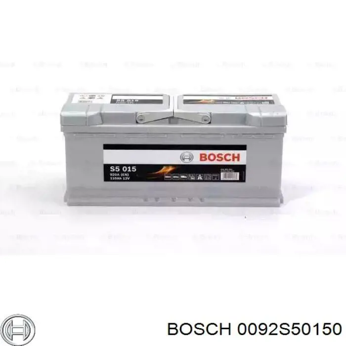 Аккумулятор Bosch S5 Silver Plus 110 А/ч 12 В B13 0092S50150