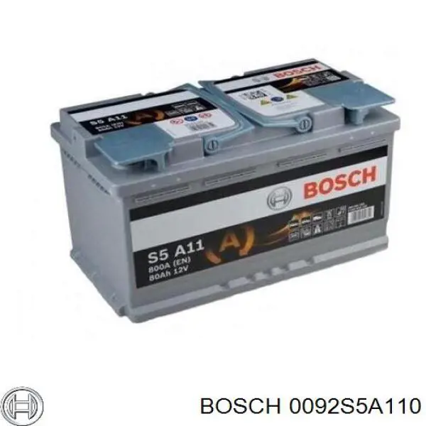 Аккумулятор Bosch 80 А/ч 12 В B13 0092S5A110