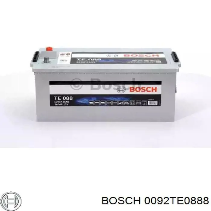 0092TE0888 Bosch bateria recarregável (pilha)