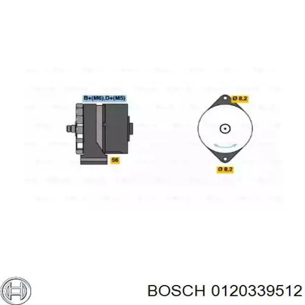 Генератор 0120339512 Bosch