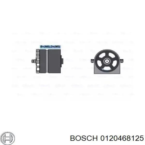 Генератор 0120468125 Bosch