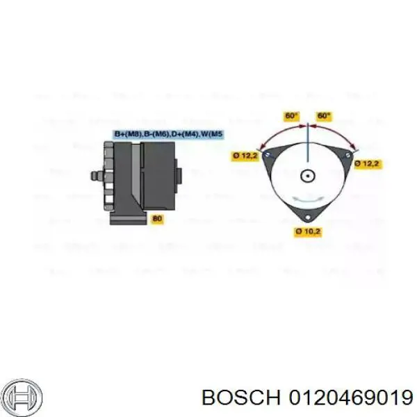 0120469019 Bosch генератор