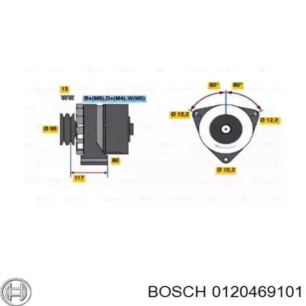 0120469101 Bosch генератор