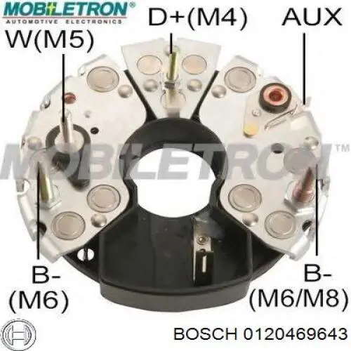 Генератор автомобиля Bosch 0120469643