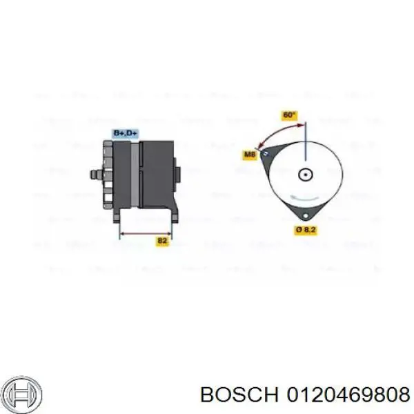 0120469808 Bosch генератор
