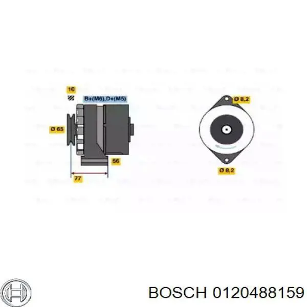 0120488159 Bosch генератор