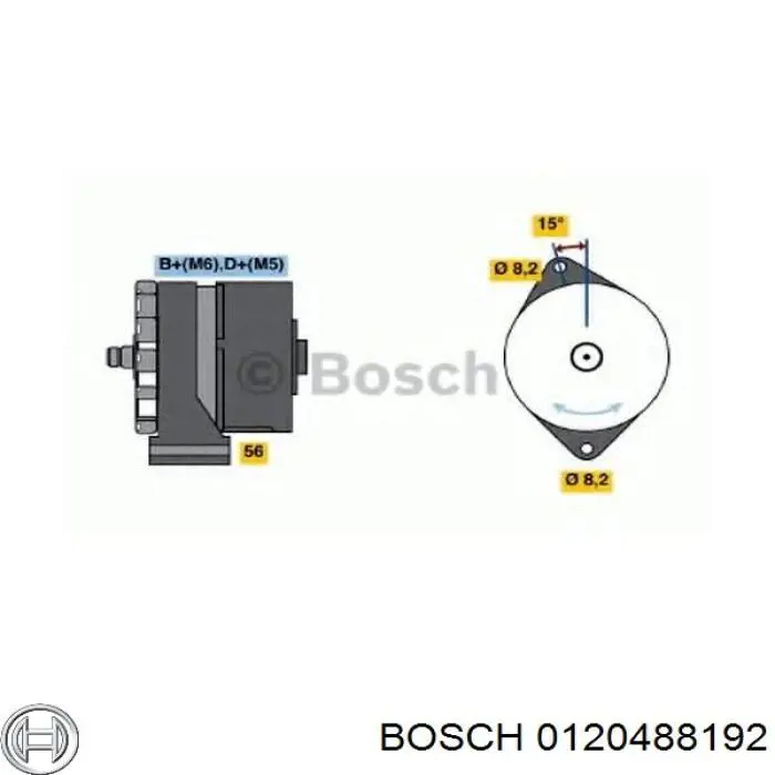 Генератор 0120488192 Bosch