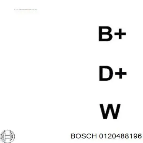 Генератор автомобиля Bosch 0120488196