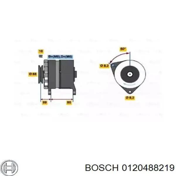 0120488219 Bosch генератор