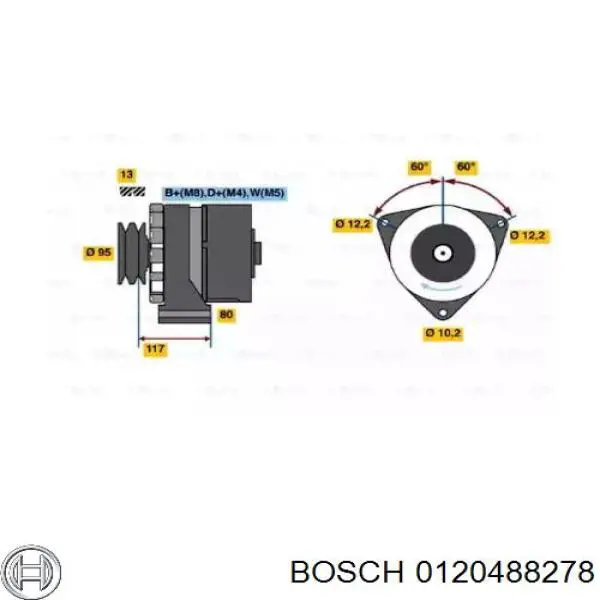 0120488278 Bosch генератор