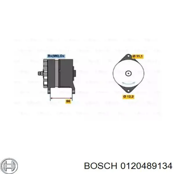 0120489134 Bosch генератор