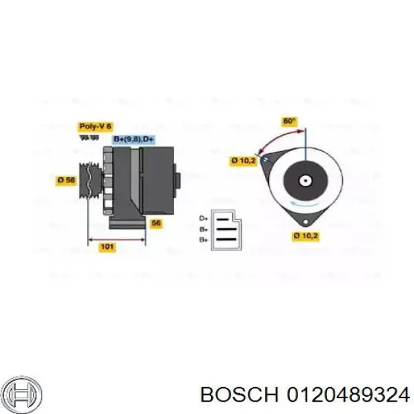 0120489324 Bosch генератор