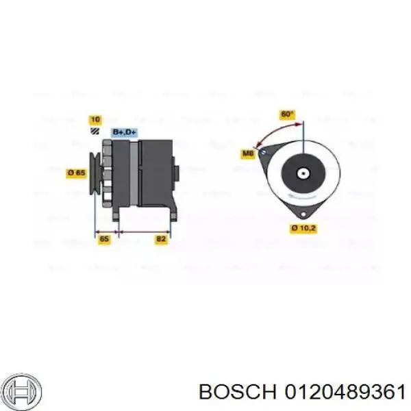 0120489361 Bosch генератор