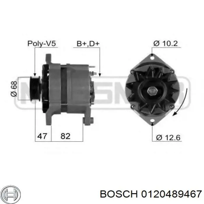 Автомобильный генератор Bosch 0120489467 цена, от 89.00 USD