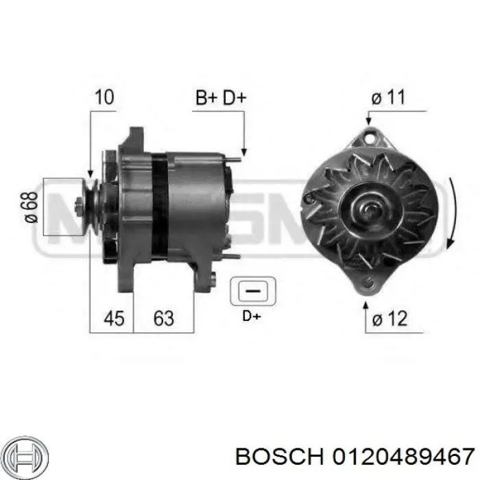 0120489467 Bosch Генератор автомобильный