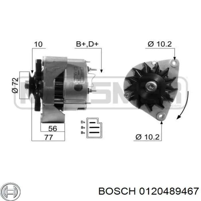 0120489467 Bosch Генератор автомобильный