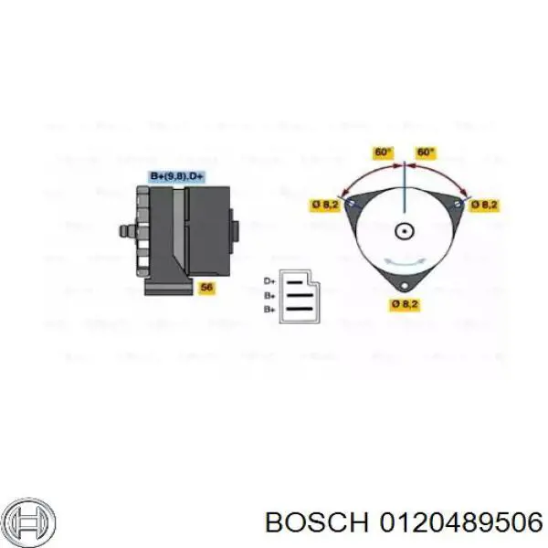 Генератор 0120489506 Bosch