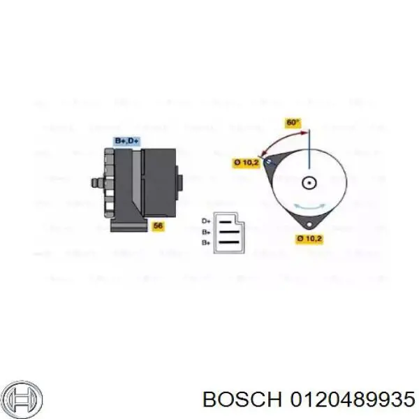 Генератор 0120489935 Bosch