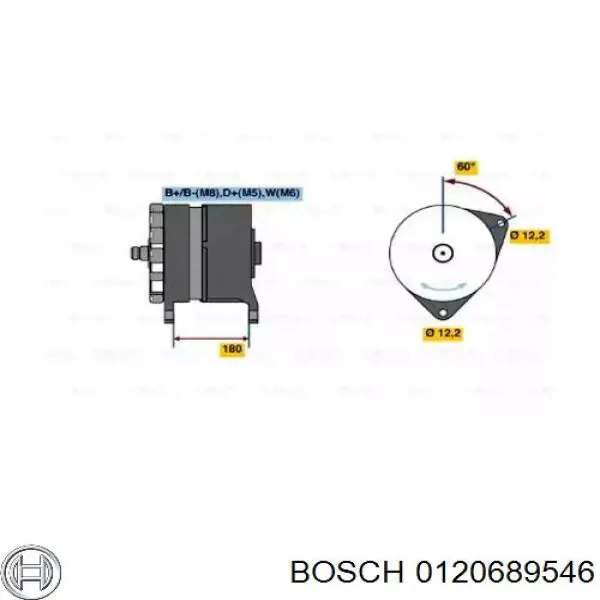 0120689546 Bosch генератор