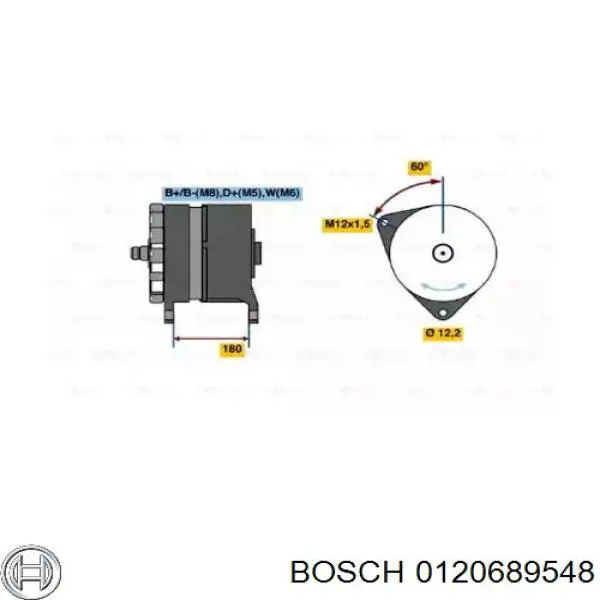0120689548 Bosch генератор