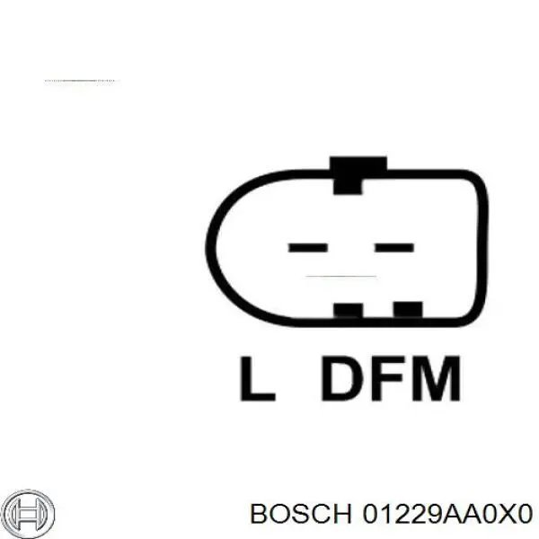 01229AA0X0 Bosch реле-регулятор генератора (реле зарядки)