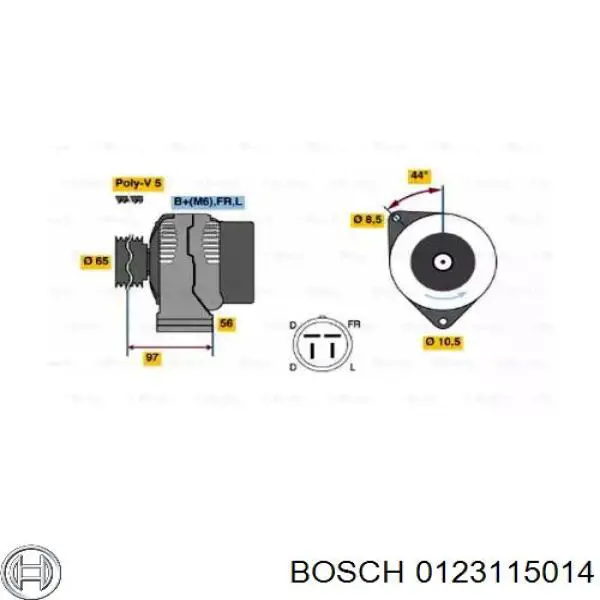 Купить 0123115014 Bosch Генератор
