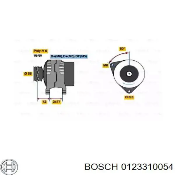 0123310054 Bosch генератор