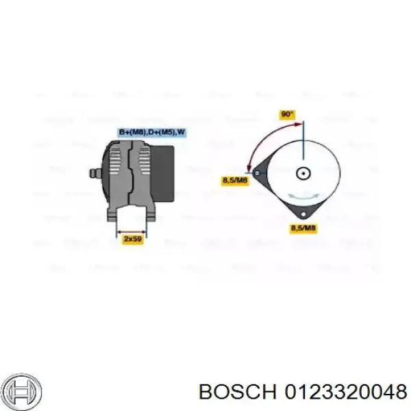 0123320048 Bosch генератор