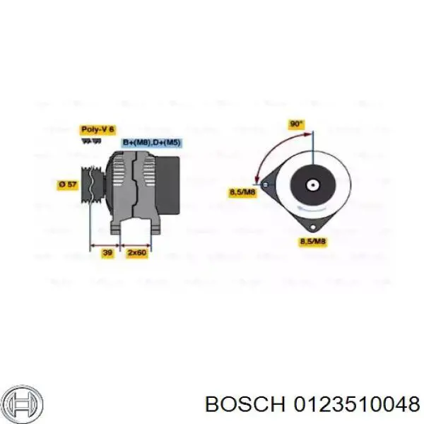 0.123.510.048 Bosch генератор