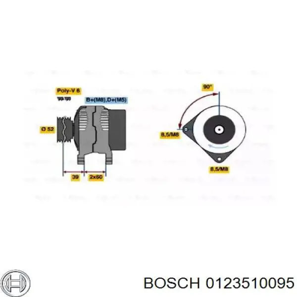 0.123.510.095 Bosch генератор
