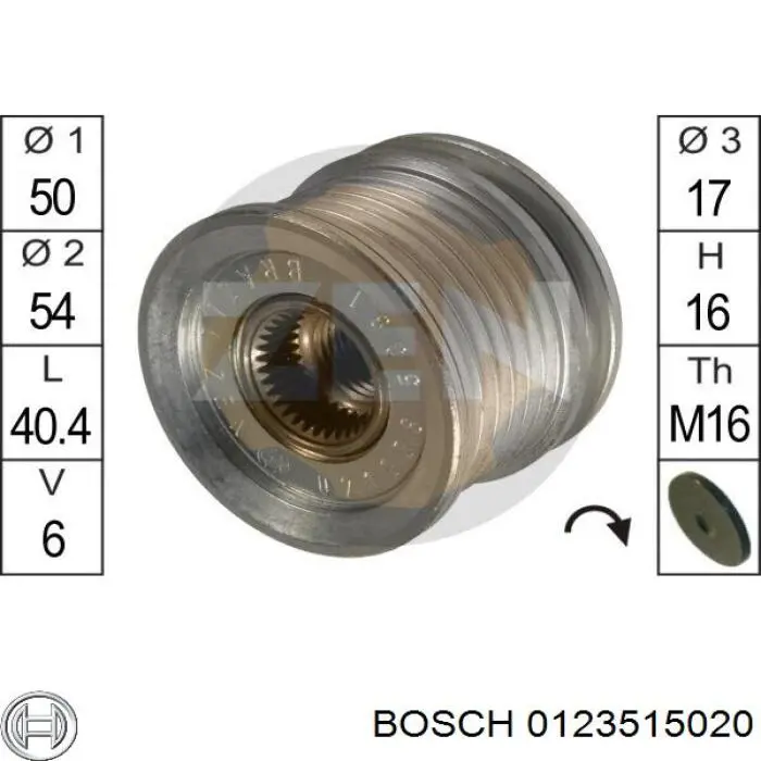 0123515020 Bosch генератор