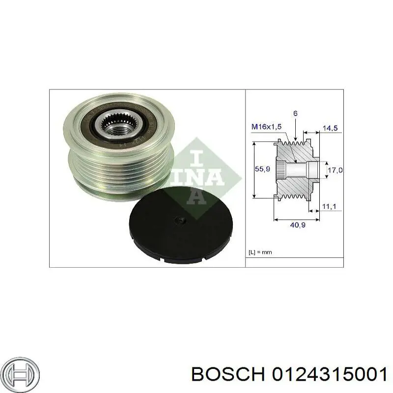 0124315001 Bosch Генератор автомобильный