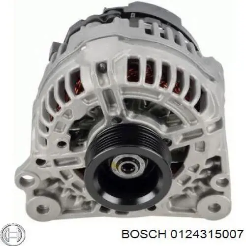 Генератор автомобиля Bosch 0124315007