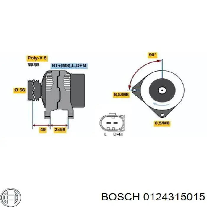 Автомобильный генератор MSG 0124315015 цена, от 101.36 USD