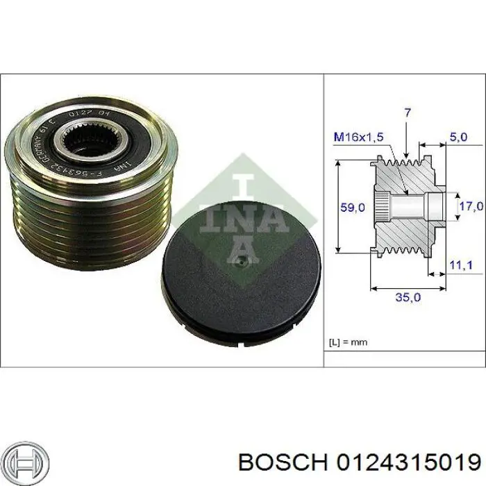 Купить 0124315019 Bosch Генератор