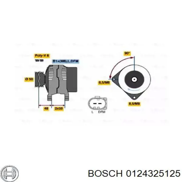 0124325125 Bosch генератор