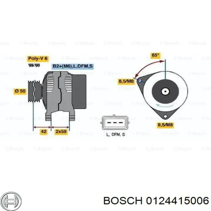 0124415006 Bosch генератор