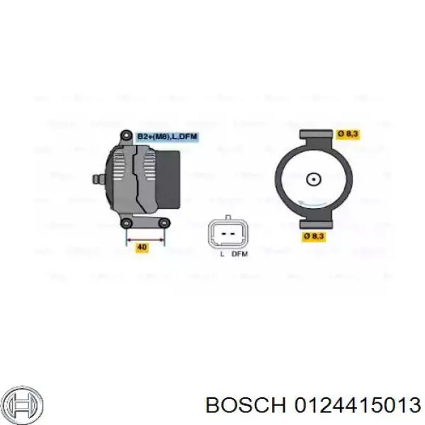 0124415013 Bosch генератор