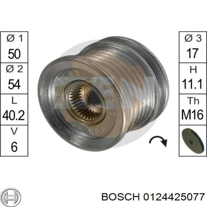 0124425077 Bosch gerador