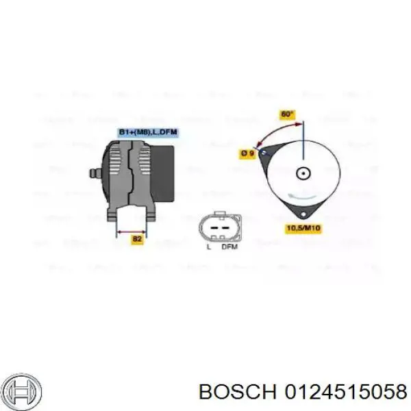 0.124.515.058 Bosch генератор